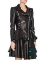 The 100 S07 Clarke Griffin Black Biker Leather Jacket