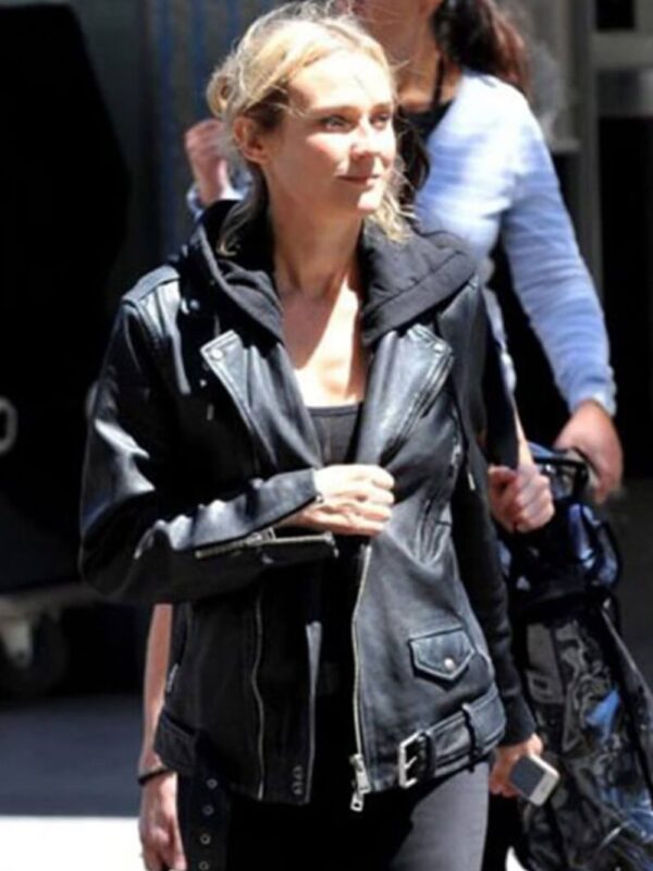 The 355 Mason Mace Biker Black Leather Jacket