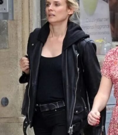 The 355 Mason Mace Biker Black Leather Jacket