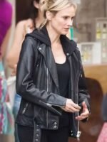 The 355 Mason Mace Biker Black Leather Jacket
