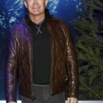 The Adam Project Kyle Maclachlan Quilted Brown Jacket
