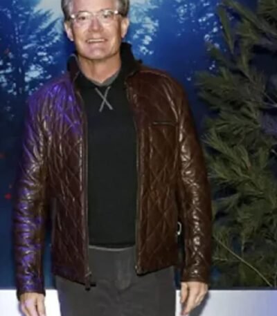 The Adam Project Kyle Maclachlan Quilted Brown Jacket