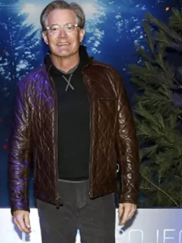 The Adam Project Kyle Maclachlan Quilted Brown Jacket
