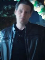 The Afterparty Brett Biker Black Leather Jacket