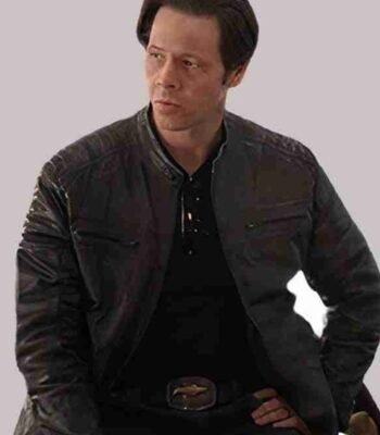 The Afterparty Brett Biker Black Leather Jacket