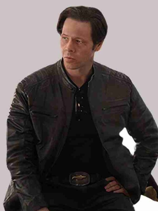 The Afterparty Brett Biker Black Leather Jacket