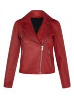 The Afterparty S1 E8 Zoe Chao Brown Leather Jacket