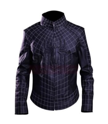 The Amazing Spider Man 2 Black Leather Jacket