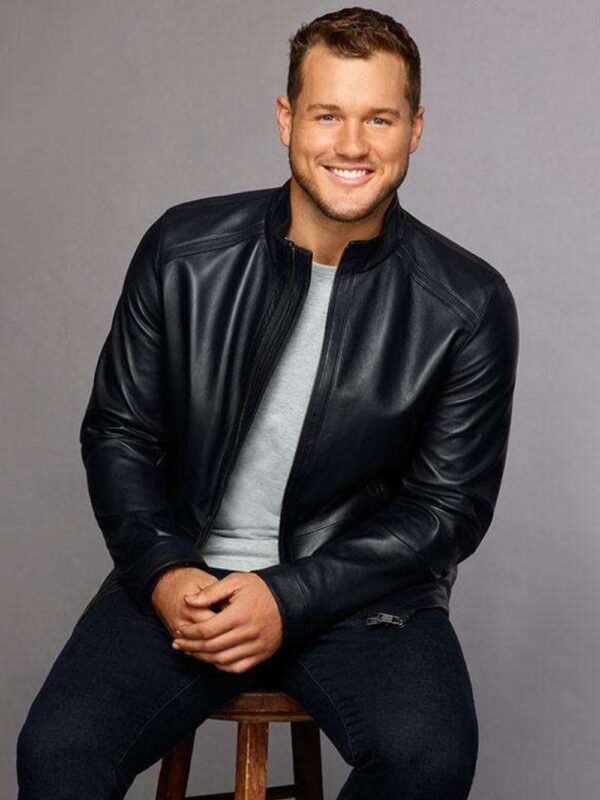 The Bachelor Colton Underwood Black Leather Jacket