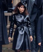 The Batman 2022 Selina Kyle Catwoman Black Leather Coat