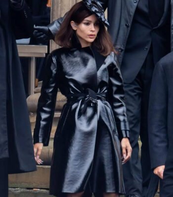 The Batman 2022 Selina Kyle Catwoman Black Leather Coat