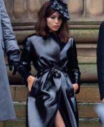 The Batman 2022 Selina Kyle Catwoman Black Leather Coat