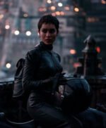 The Batman 2022 Selina Kyle Catwoman Black Leather Jacket