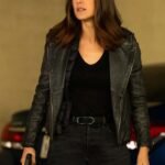 The Blacklist Elizabeth Keen Black Biker Leather Jacket