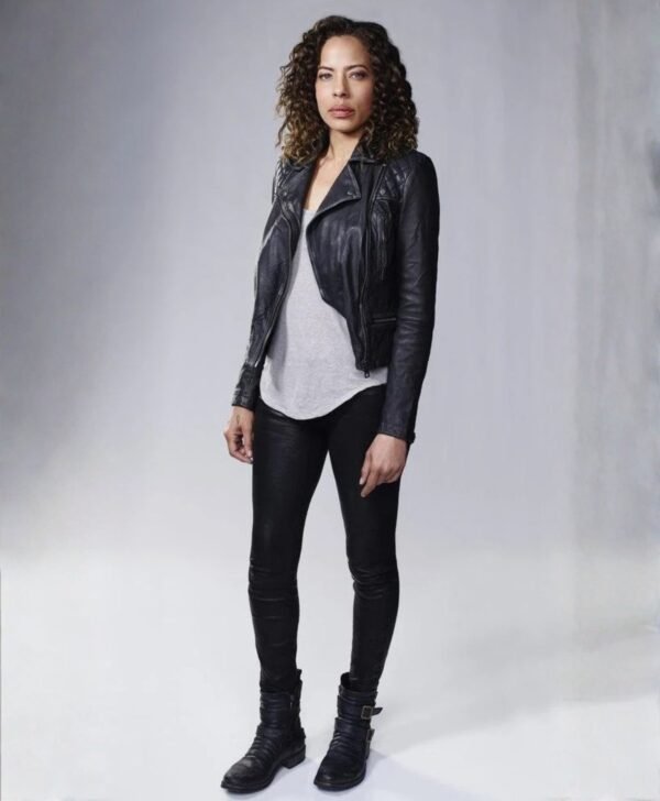 The Blacklist Redemption Nez Rowan Biker Leather Jacket