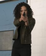 The Blacklist S03 Nez Rowan Green Leather Jacket