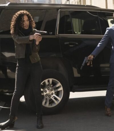 The Blacklist S03 Nez Rowan Green Leather Jacket