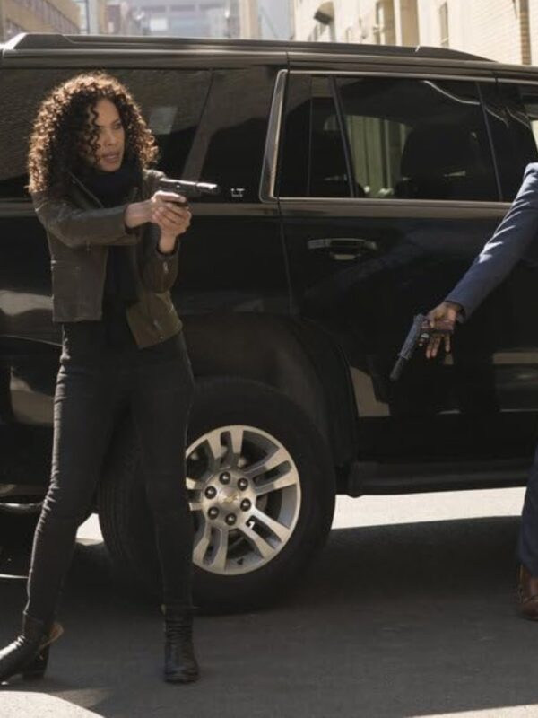 The Blacklist S03 Nez Rowan Green Leather Jacket