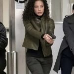 The Blacklist S03 Nez Rowan Green Leather Jacket