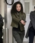 The Blacklist S03 Nez Rowan Green Leather Jacket