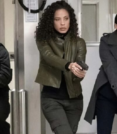The Blacklist S03 Nez Rowan Green Leather Jacket