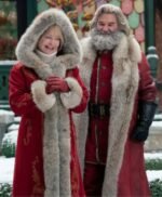 The Christmas Chronicles 2 Mrs. Claus Red Fur Collar Coat