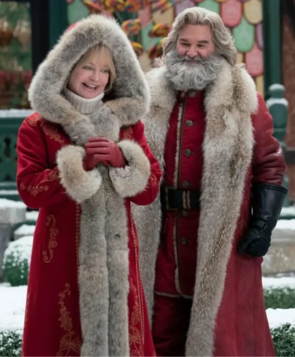 The Christmas Chronicles 2 Mrs. Claus Red Fur Collar Coat