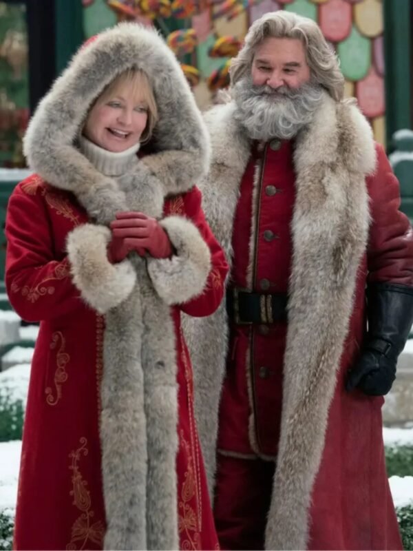The Christmas Chronicles 2 Mrs. Claus Red Fur Collar Coat