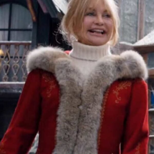 The Christmas Chronicles 2 Mrs. Claus Red Fur Collar Coat