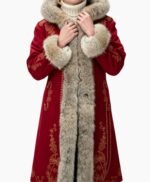 The Christmas Chronicles 2 Mrs. Claus Red Fur Collar Coat