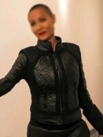 The Equalizer Jessie Cook Black Quilted Leather Jacket