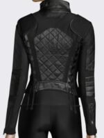 The Equalizer Jessie Cook Black Quilted Leather Jacket