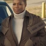 The Equalizer Robyn McCall S02 Quilted Brown Hooded Jacket