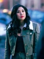 The Equalizer S02 Mel Cropped Fur Collar Green Jacket