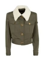 The Equalizer S02 Mel Cropped Fur Collar Green Jacket