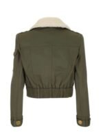 The Equalizer S02 Mel Cropped Fur Collar Green Jacket