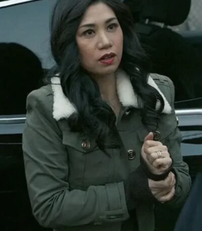 The Equalizer S02 Mel Cropped Fur Collar Green Jacket