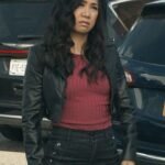 The Equalizer S03 Liza Lapira Black Cropped Leather Jacket