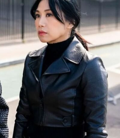 The Equalizer S03 Liza Lapira Black Cropped Leather Jacket