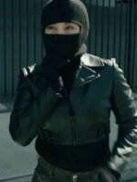 The Equalizer S03 Liza Lapira Black Cropped Leather Jacket