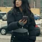 The Equalizer S03 Liza Lapira Black Puffer Jacket