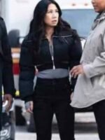 The Equalizer S03 Liza Lapira Black Puffer Jacket