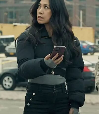 The Equalizer S03 Liza Lapira Black Puffer Jacket