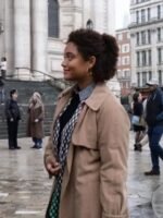 The Flash 2023 Iris West Brown Coat