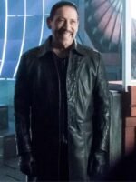 The Flash Breacher Black Leather Coat