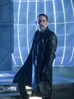 The Flash Breacher Black Leather Coat