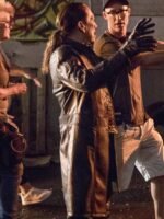 The Flash Breacher Black Leather Coat