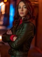 The Flash Natalie Dreyfuss Black Leather Jacket