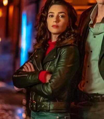 The Flash Natalie Dreyfuss Black Leather Jacket
