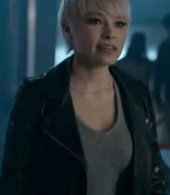 The Flash S09 Jessica Parker Kennedy Star Leather Jacket